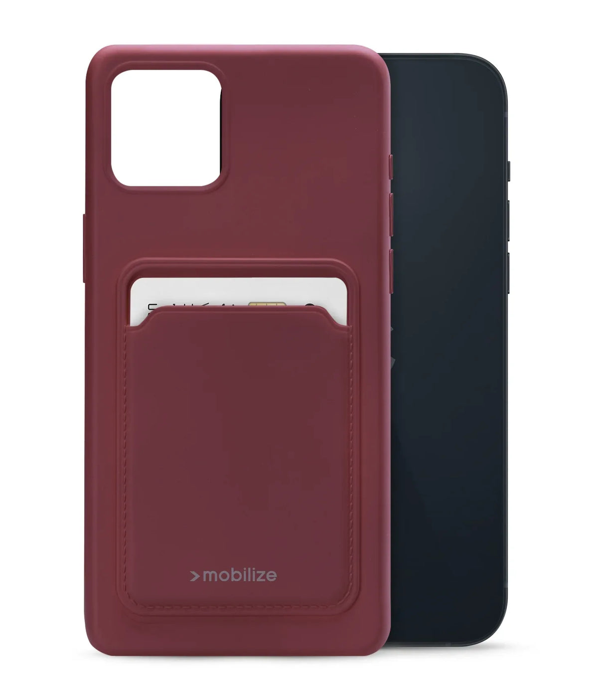 Mobilize Rubber Gelly Card Case Apple Iphone 14 Plus Matt Bordeaux - Essentify