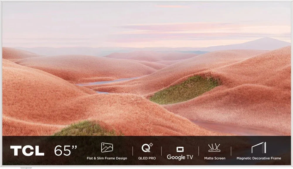 TCL NXTFRAME 65A300W | 65" 4K Ultra HD QLED Smart TV | Google TV | Dolby Vision | 120Hz - Essentify