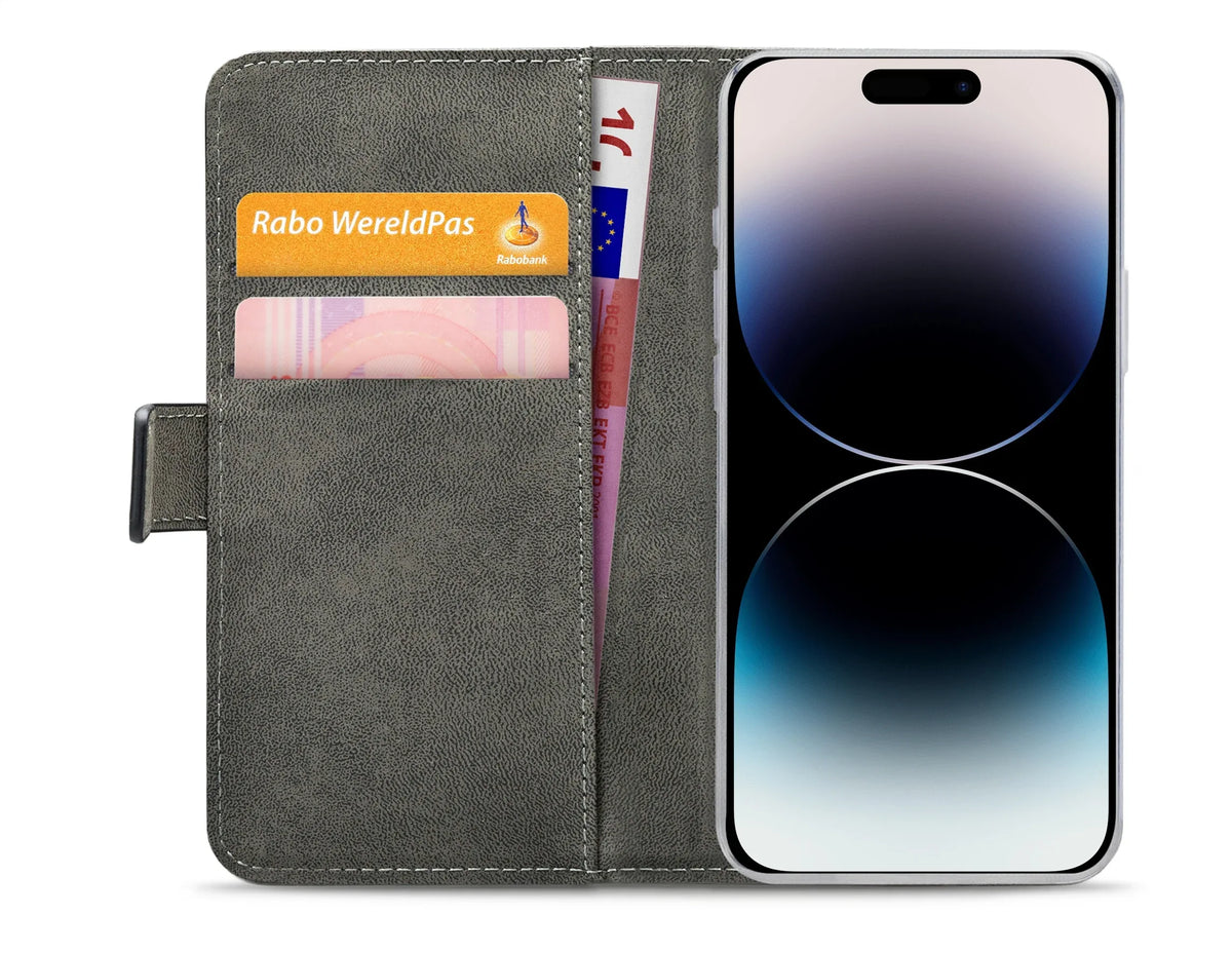 Mobilize Classic Gelly Wallet Book Case Apple Iphone 14 Pro Black - Essentify
