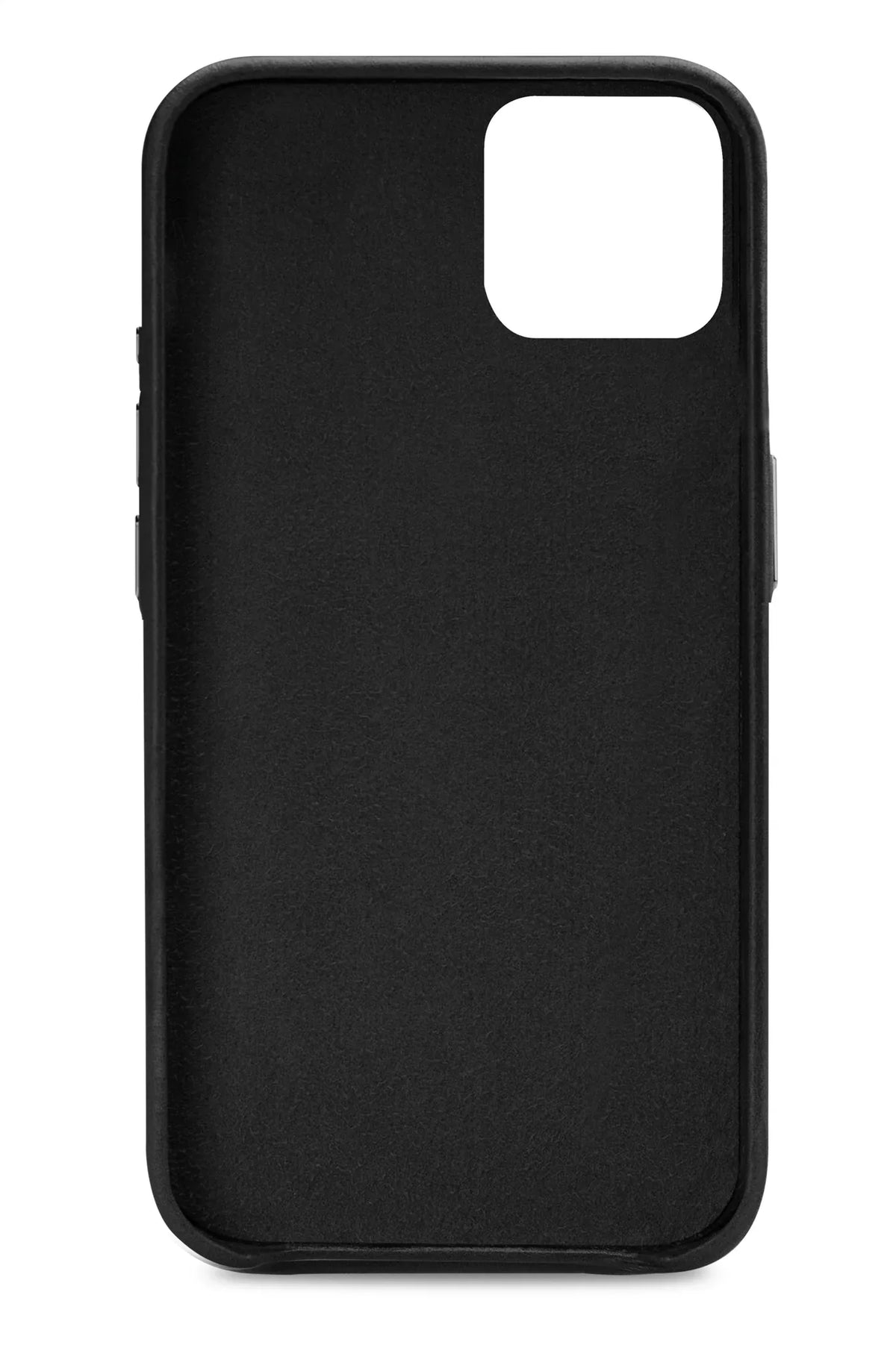 Senza Pure Leather Cover With Card Slot Apple Iphone 14 Deep Black - Essentify