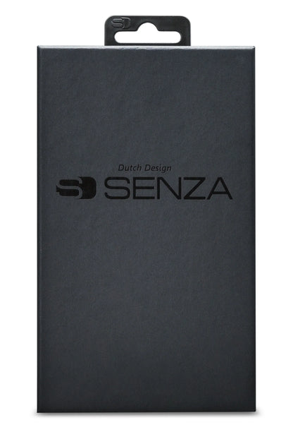 Senza Pure Leather Cover With Card Slot Apple Iphone 14 Pro Deep Black - Essentify