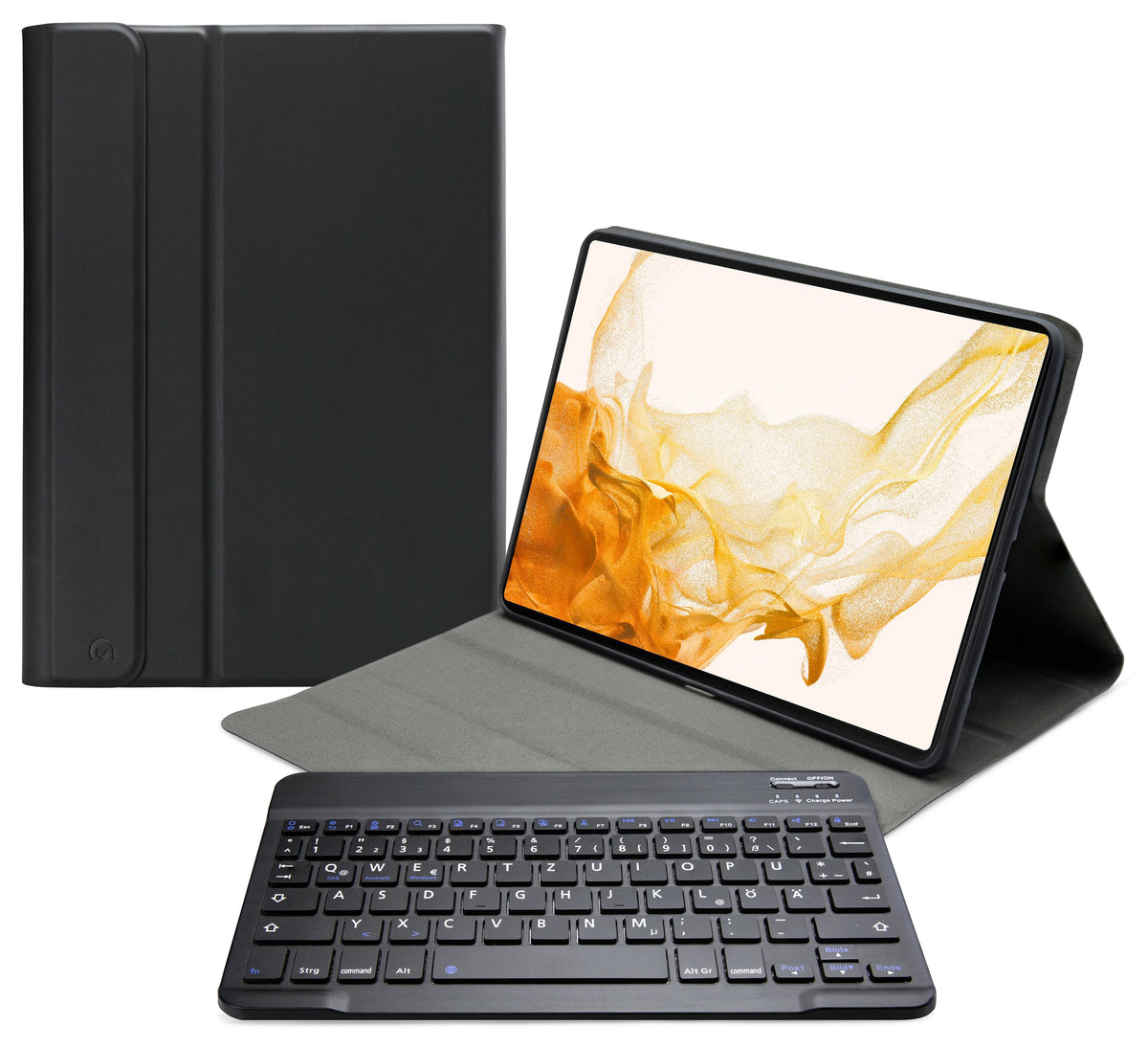 Mobilize Detachable Bluetooth Keyboard Case Samsung Galaxy Tab S7/S8 11 Black Qwertz - Essentify