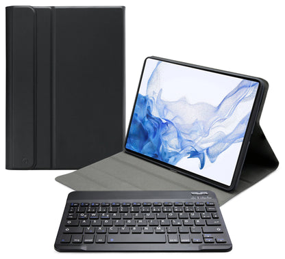 Mobilize Detachable Bluetooth Keyboard Case Samsung Galaxy Tab S7+/S8+ 12.4 Black Qwertz - Essentify