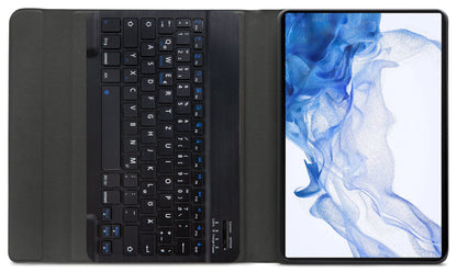 Mobilize Detachable Bluetooth Keyboard Case Samsung Galaxy Tab S7+/S8+ 12.4 Black Qwertz - Essentify