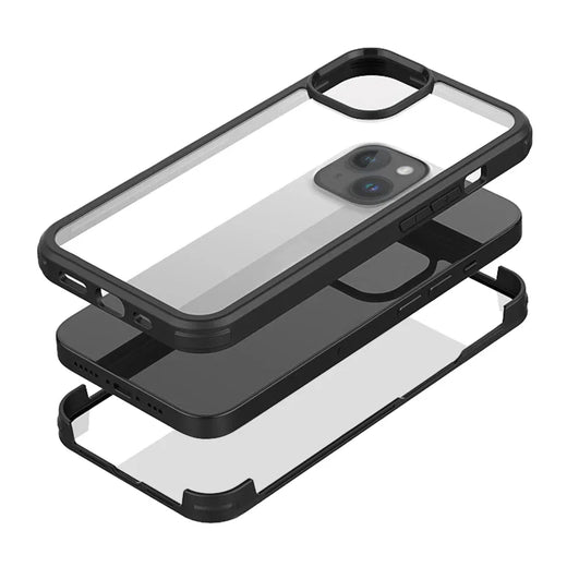 Mobilize Tempered Glass 360 Protection Case Apple Iphone 14 Plus Black - Essentify