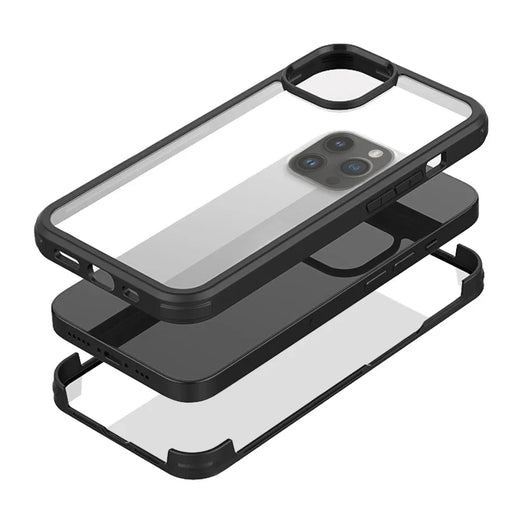 Mobilize Tempered Glass 360 Protection Case Apple Iphone 14 Pro Black - Essentify