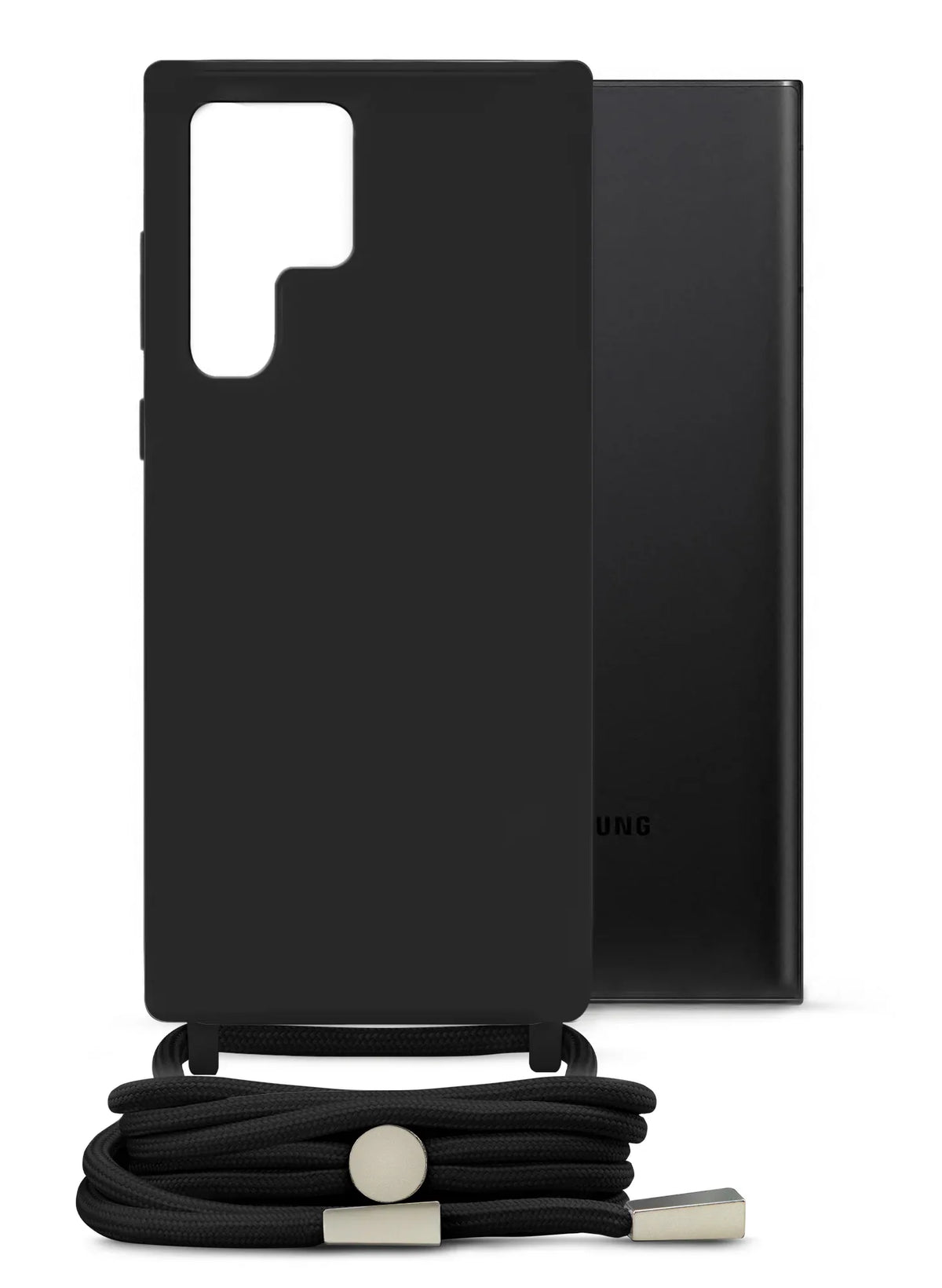 Mobilize Lanyard Gelly Case For Samsung Galaxy S22 Ultra 5G Black - Essentify