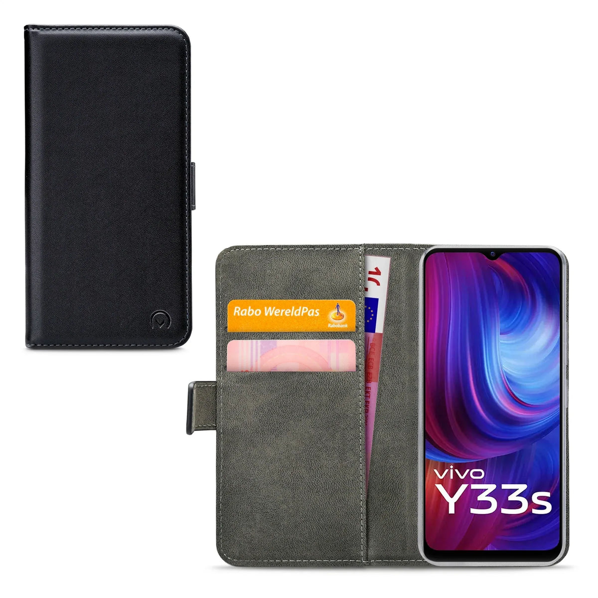 Mobilize Classic Gelly Wallet Book Case Vivo Y33S Black - Essentify