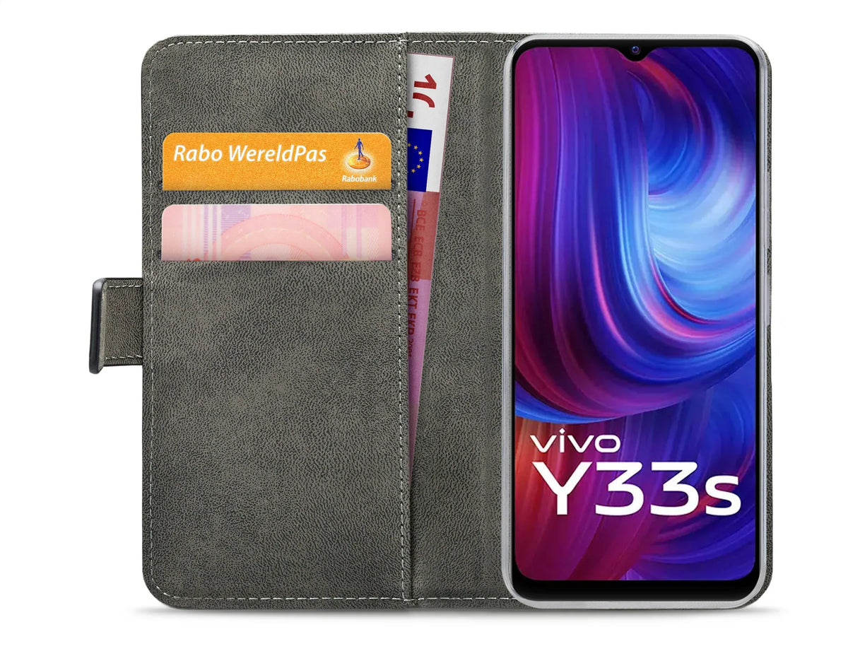 Mobilize Classic Gelly Wallet Book Case Vivo Y33S Black - Essentify
