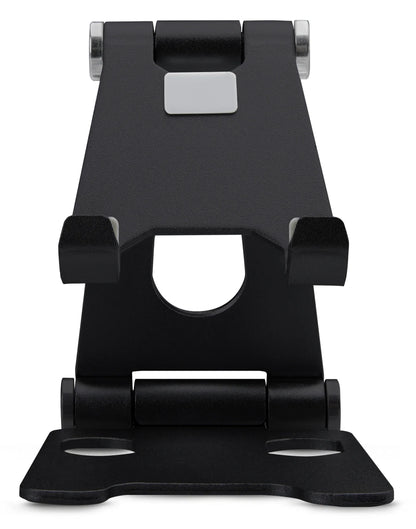 Mobilize Foldable Aluminium Phone Holder Black - Essentify