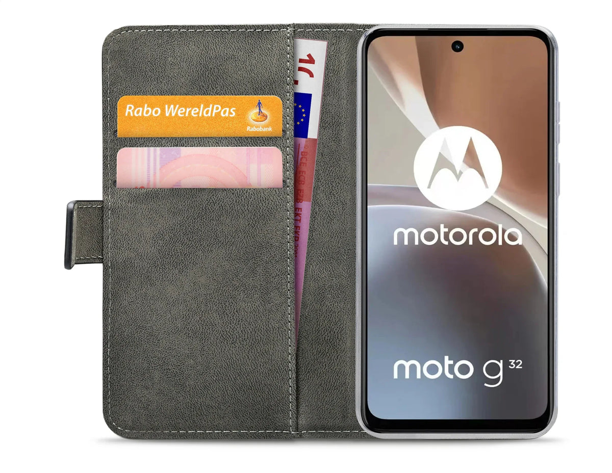 Mobilize Classic Gelly Wallet Book Case Motorola Moto G32 Black - Essentify