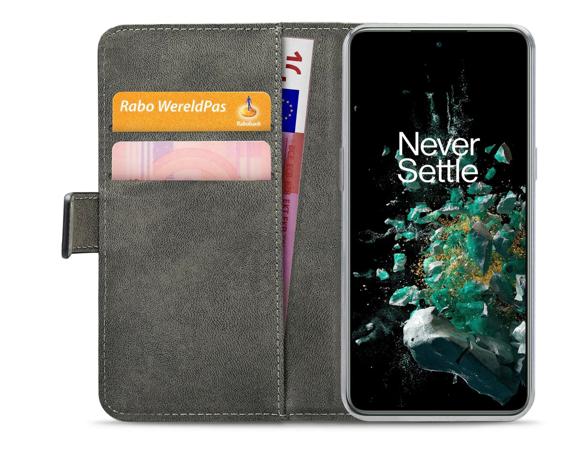 Mobilize Classic Gelly Wallet Book Case Oneplus 10T 5G Black - Essentify