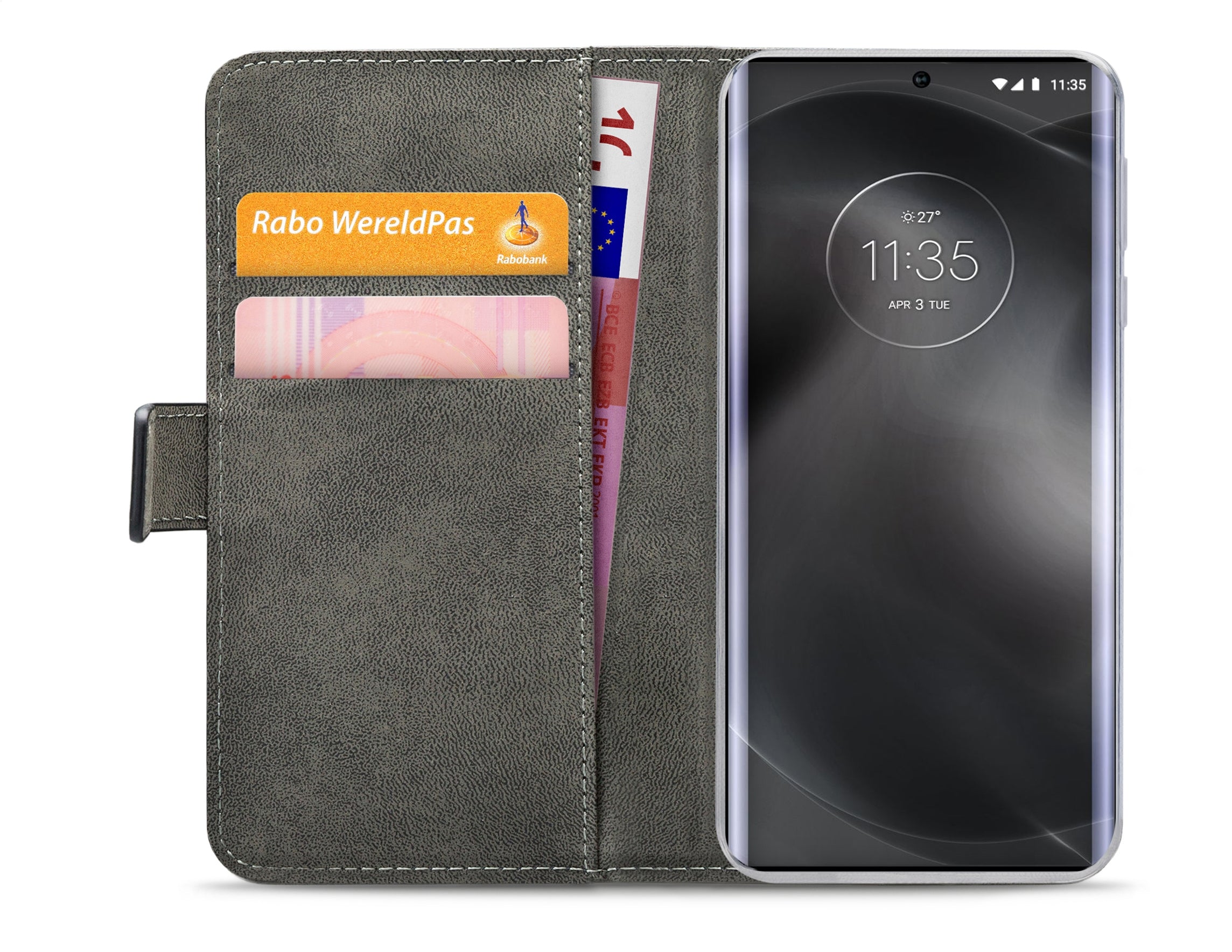 Mobilize Classic Gelly Wallet Book Case Motorola Edge 30 Ultra Black