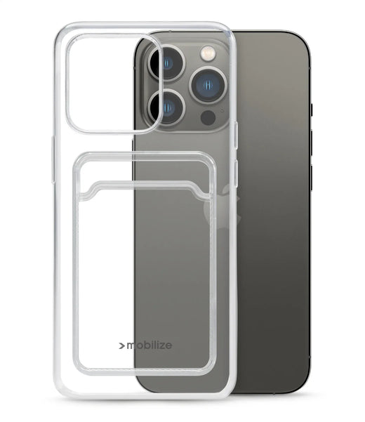 Mobilize Gelly Card Case Apple Iphone 13 Pro Clear - Essentify