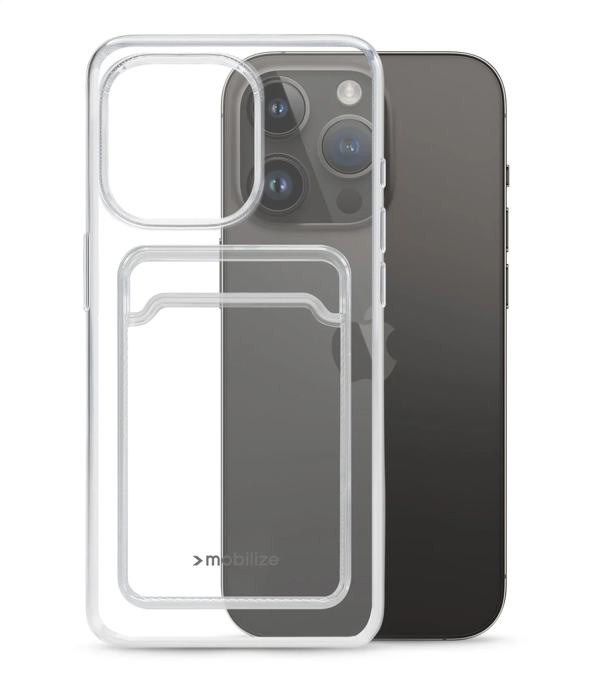 Mobilize Gelly Card Case Apple Iphone 14 Pro Clear - Essentify