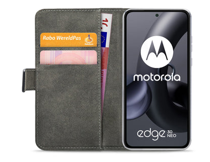 Mobilize Classic Gelly Wallet Book Case Motorola Edge 30 Neo Black