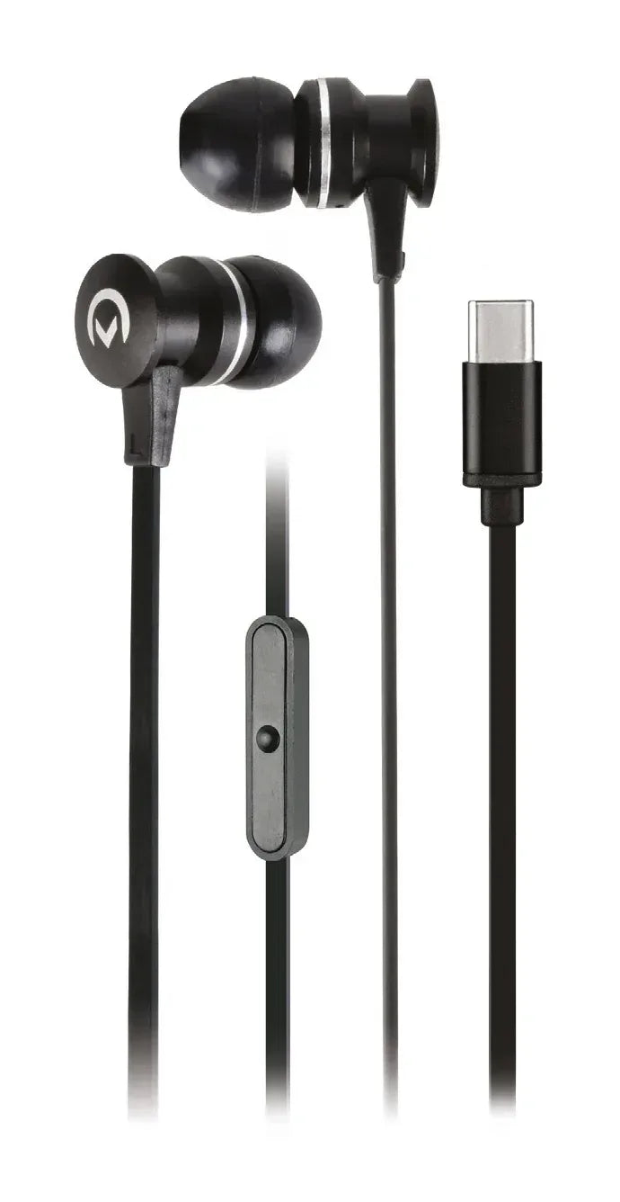 Mobilize In-Ear Stereo Headset With Remote Usb-C Black - Essentify
