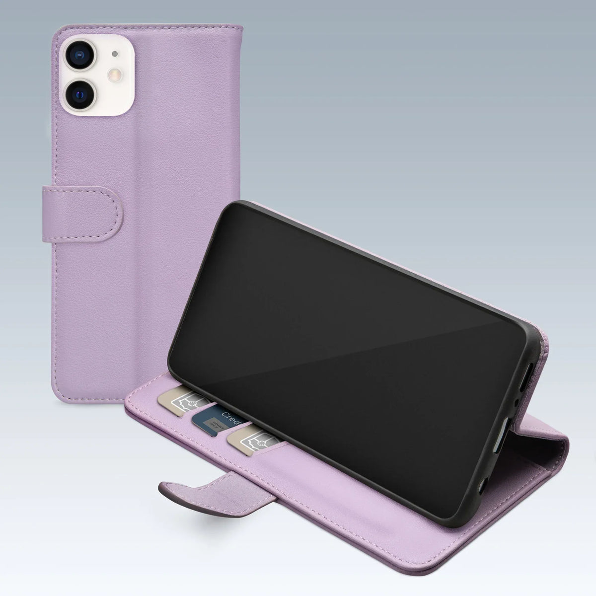 Mobilize Premium Gelly Wallet Book Case Apple Iphone 12/12 Pro Purple - Essentify
