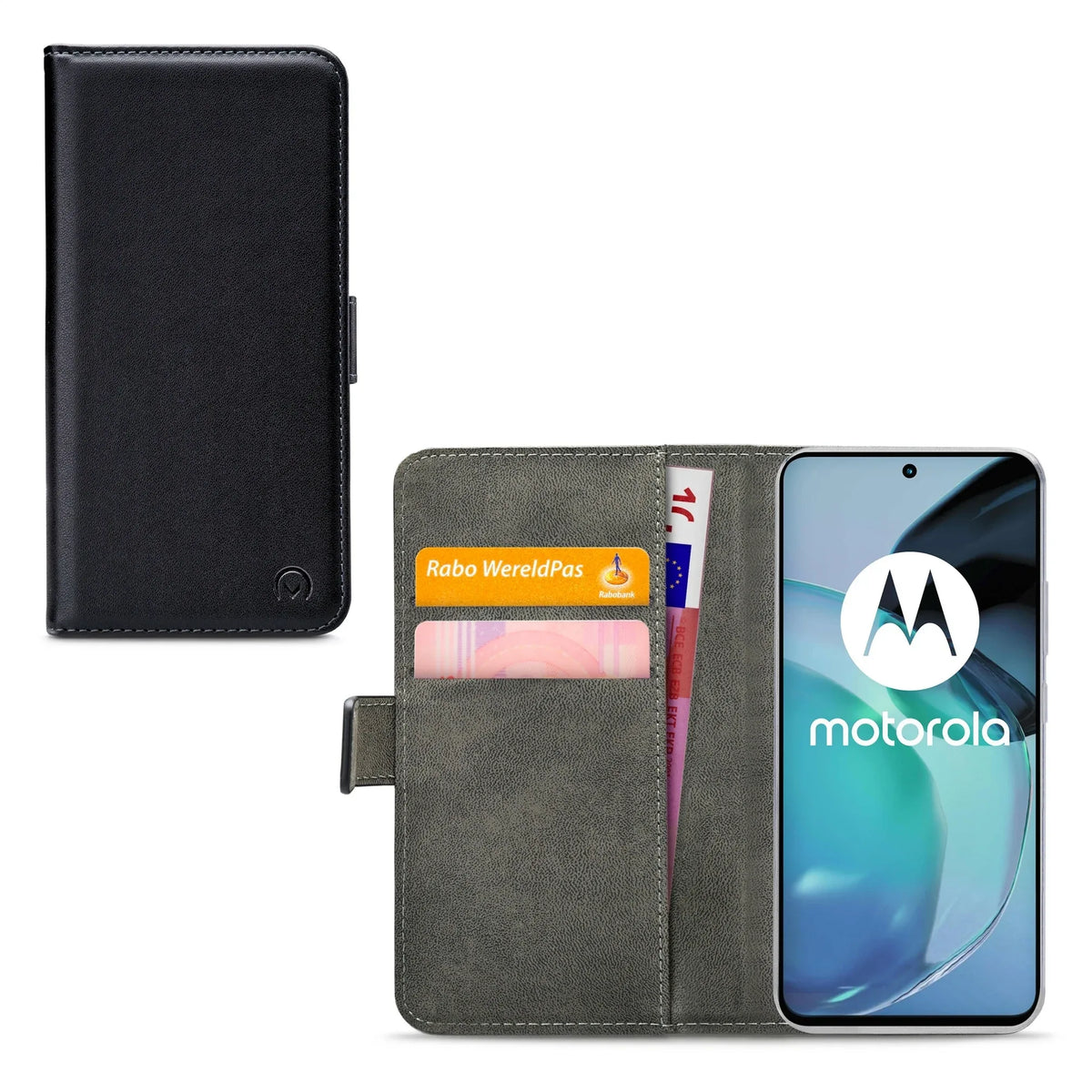 Mobilize Classic Gelly Wallet Book Case Motorola Moto G72 4G Black - Essentify