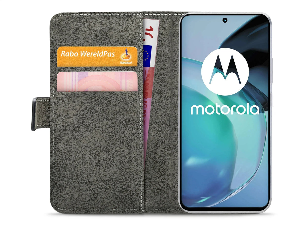 Mobilize Classic Gelly Wallet Book Case Motorola Moto G72 4G Black - Essentify