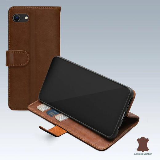 Mobilize Leather Wallet Apple Iphone 6/6S/7/8/Se (2020/2022) Brown - Essentify