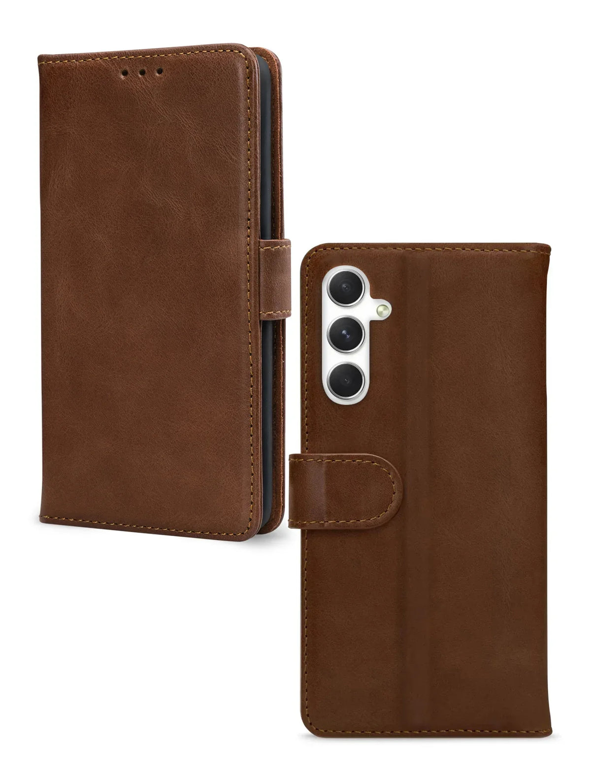 Mobilize Leather Wallet Samsung Galaxy A34 5G Brown - Essentify