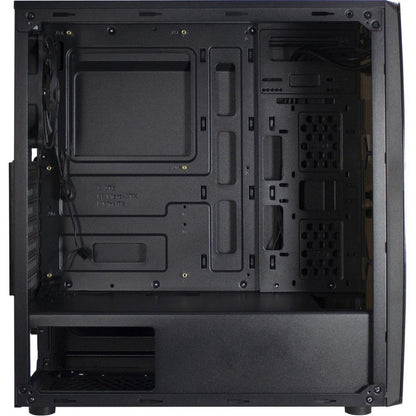 Inter-Tech Thunder Blue Light | Midi Tower Case | Zwart