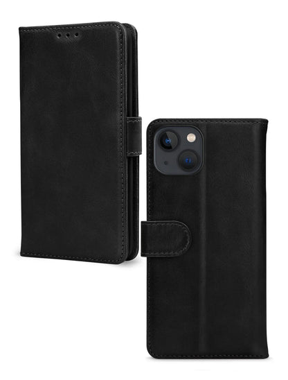 Mobilize Leather Wallet Apple Iphone 13/14/15 Black - Essentify