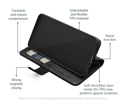 Mobilize Leather Wallet Apple Iphone 14 Pro Black - Essentify