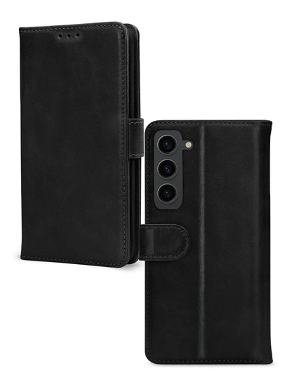 Mobilize Leather Wallet Samsung Galaxy S23 5G Black - Essentify