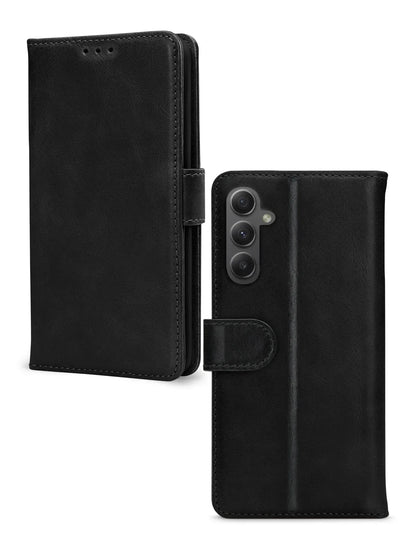 Mobilize Leather Wallet Samsung Galaxy A34 5G Black - Essentify