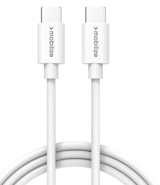 Mobilize Cable Usb-C To Usb-C 1M. 100W White - Essentify