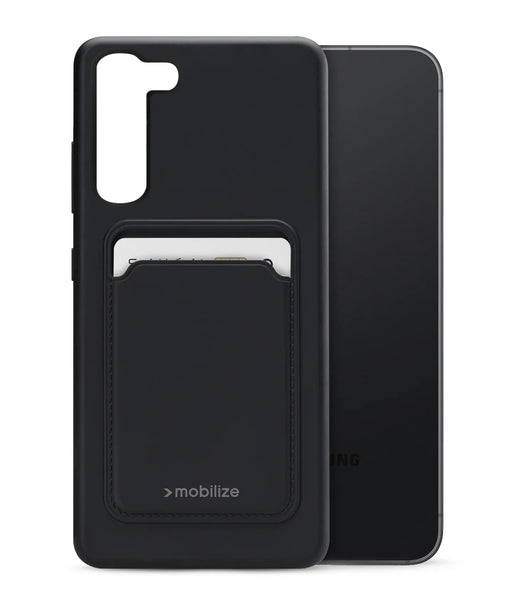 Mobilize Rubber Gelly Card Case Samsung Galaxy S23+ 5G Matt Black - Essentify