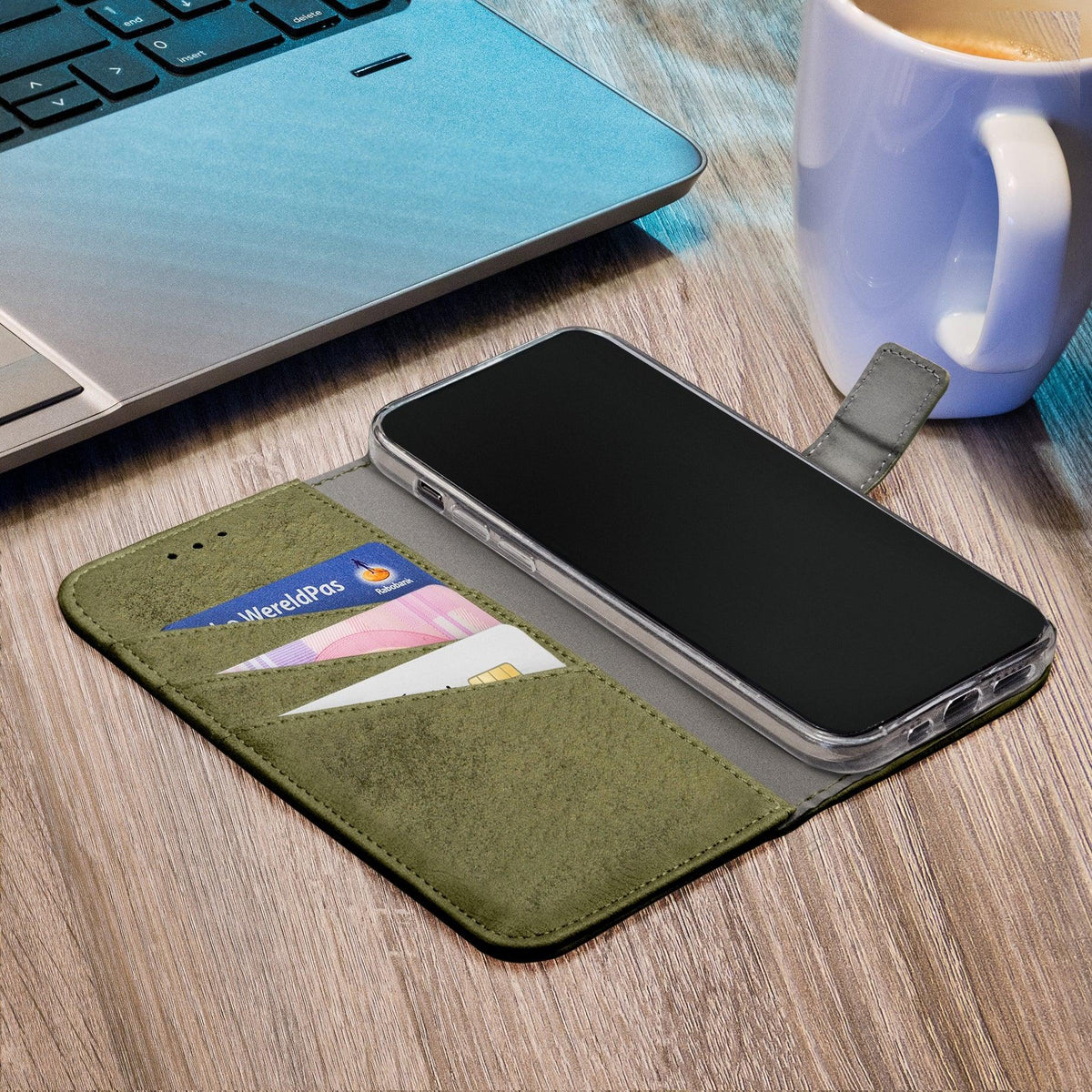 My Style Flex Wallet For Samsung Galaxy A34 5G Olive - Essentify