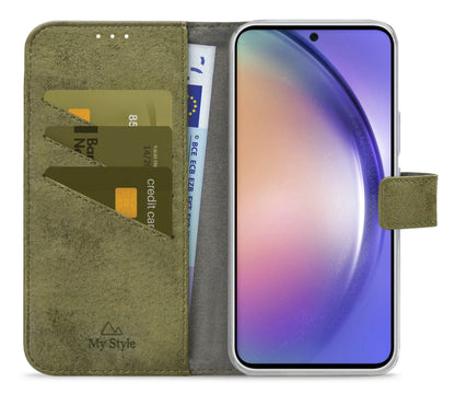 My Style Flex Wallet For Samsung Galaxy A54 5G Olive - Essentify