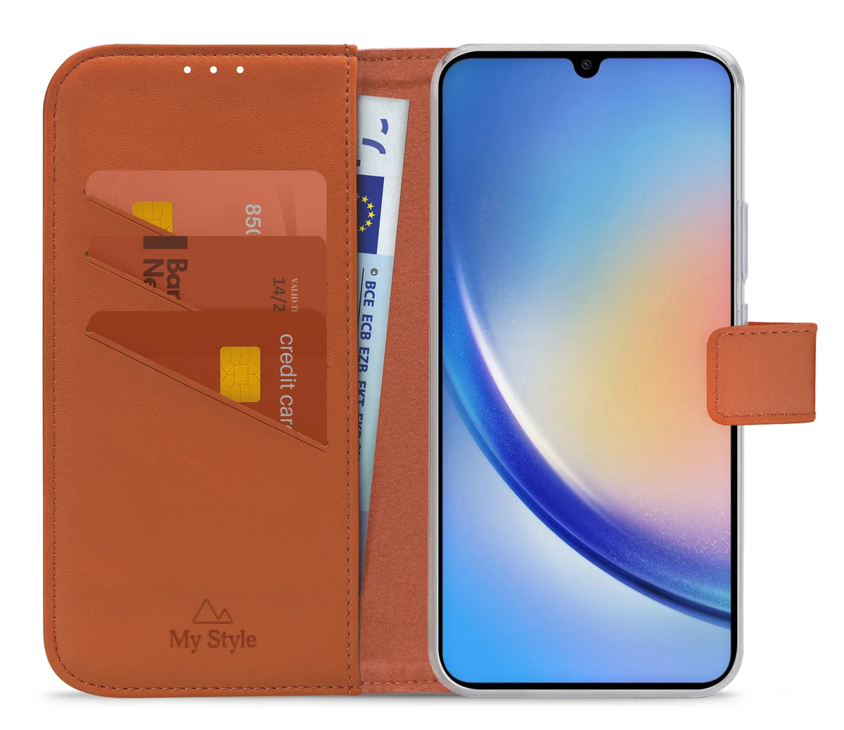 My Style Flex Wallet For Samsung Galaxy A34 5G Rust Red - Essentify