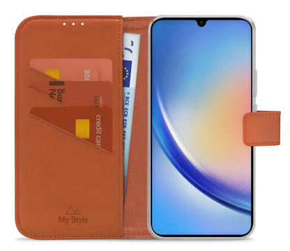 My Style Flex Wallet For Samsung Galaxy A34 5G Rust Red - Essentify