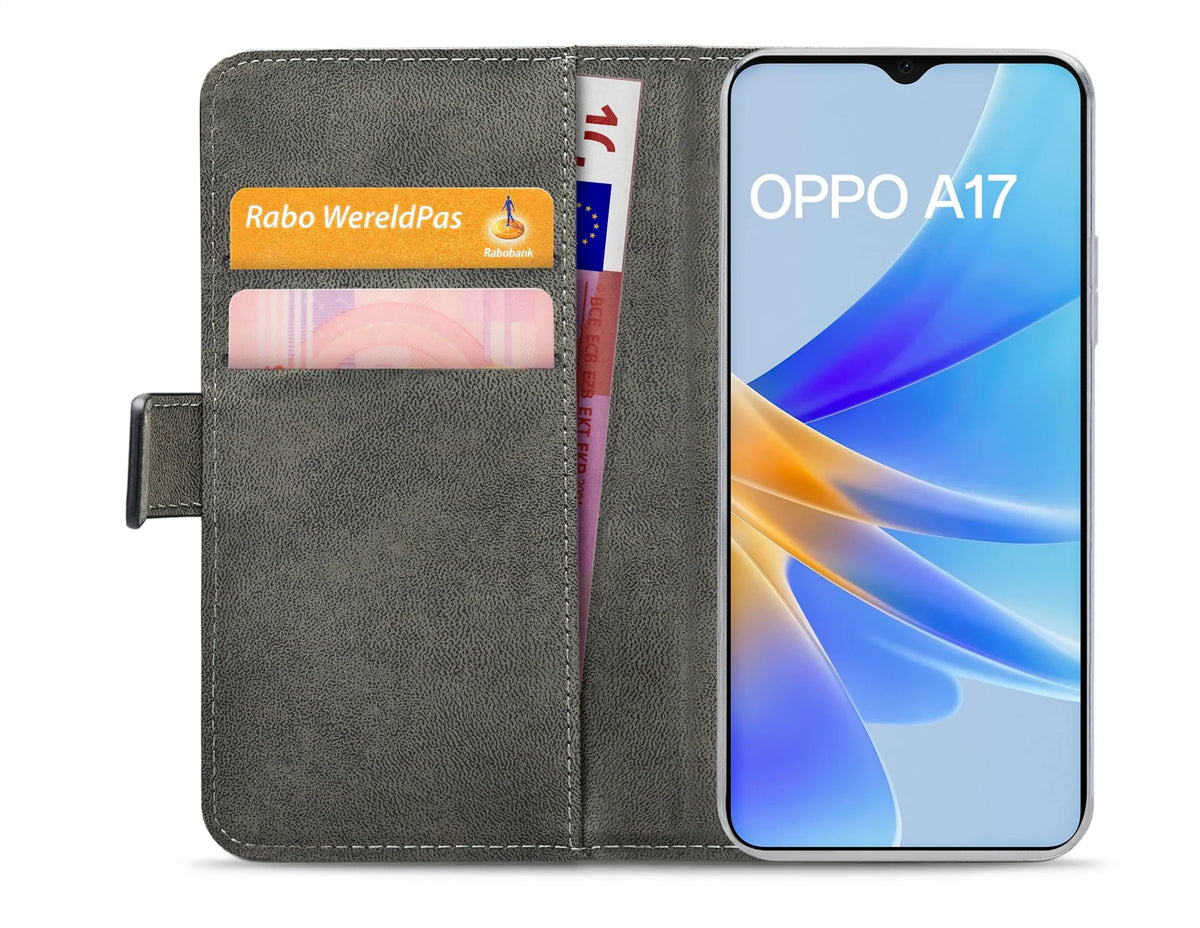 Mobilize Classic Gelly Wallet Book Case Oppo A17 Black - Essentify