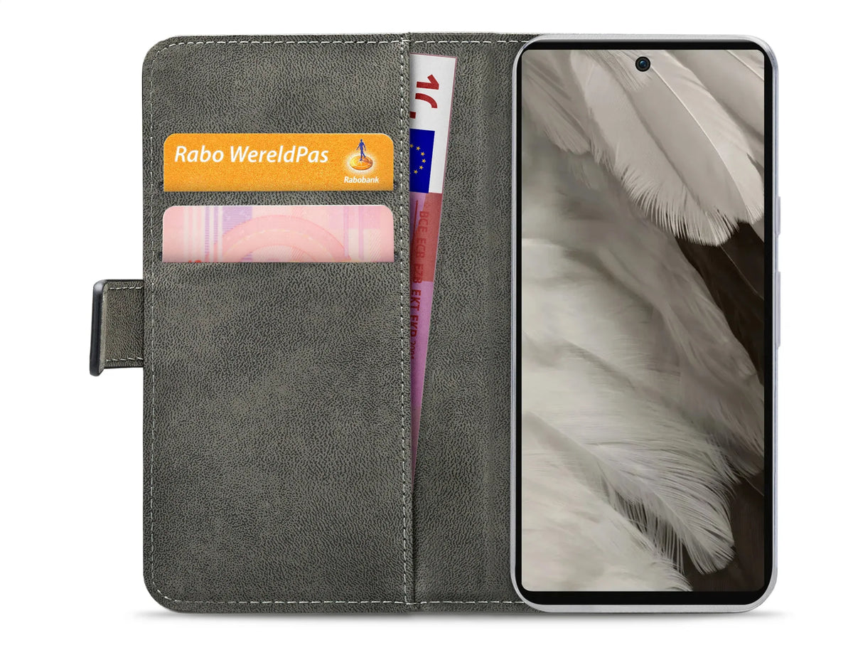 Mobilize Classic Gelly Wallet Book Case Google Pixel 7A Black - Essentify