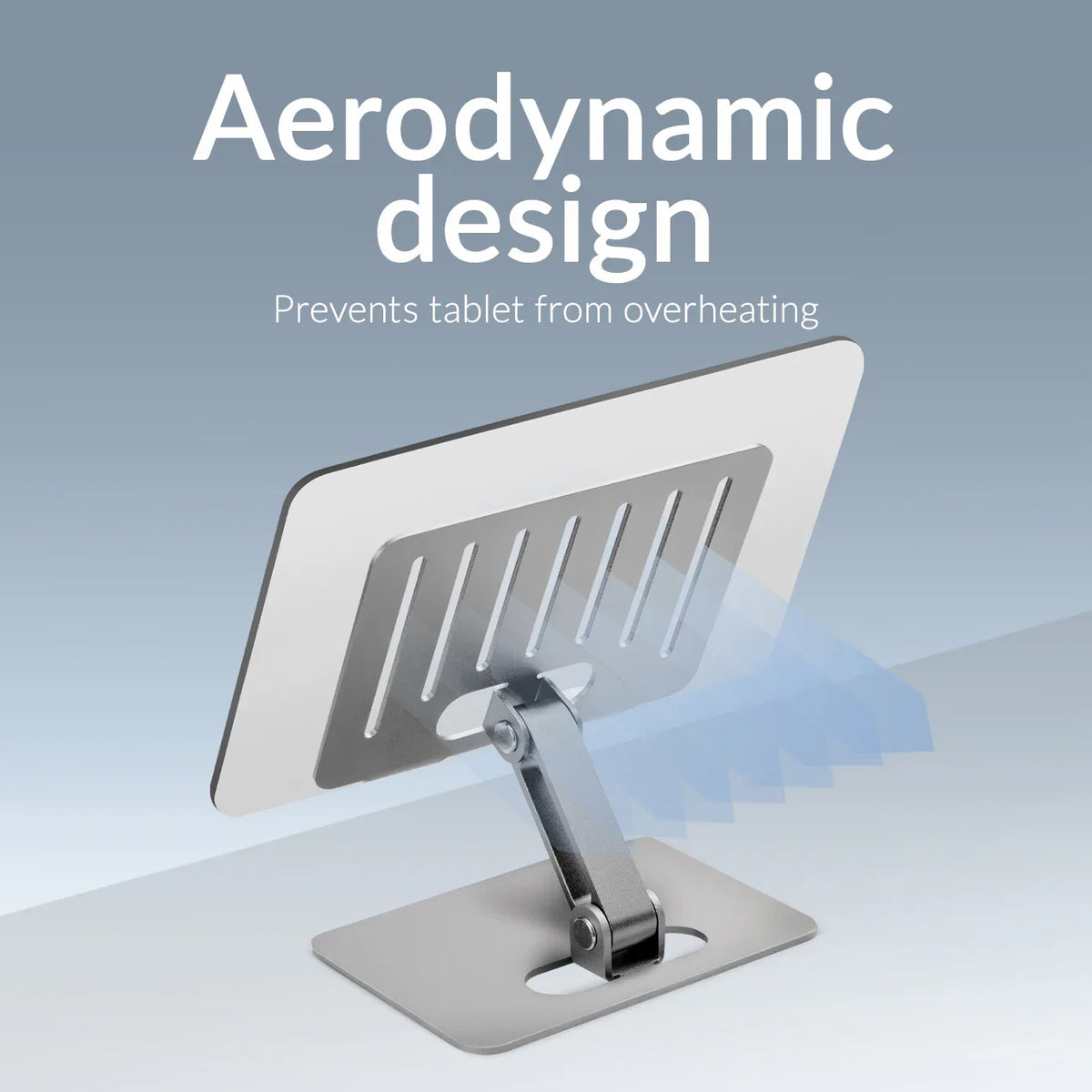 Mobilize Foldable Aluminium Tablet Stand Silver - Essentify
