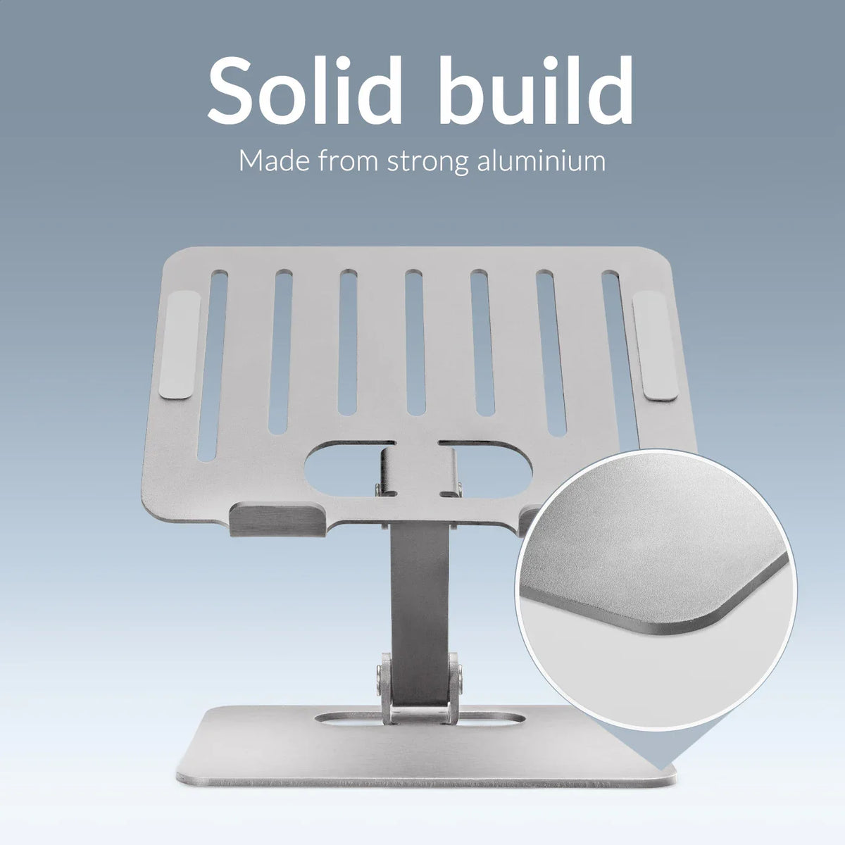 Mobilize Foldable Aluminium Tablet Stand Silver - Essentify