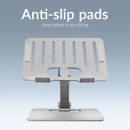 Mobilize Foldable Aluminium Tablet Stand Silver - Essentify