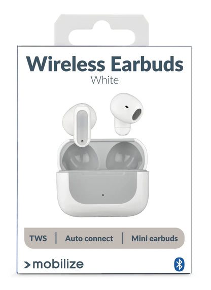 Mobilize Bluetooth Tws Earbuds Mini White - Essentify