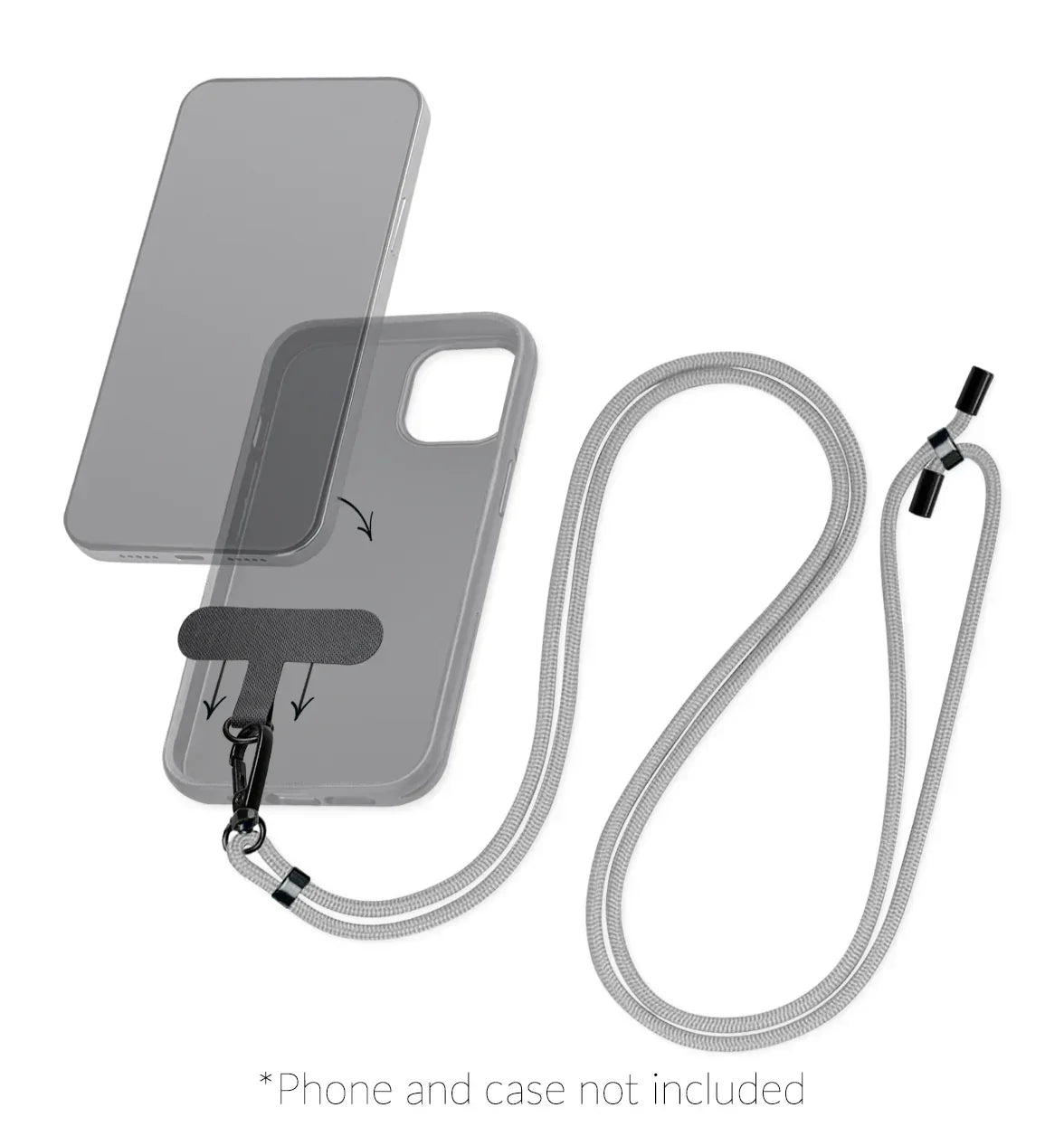 Mobilize Nylon Lanyard Grey - Essentify