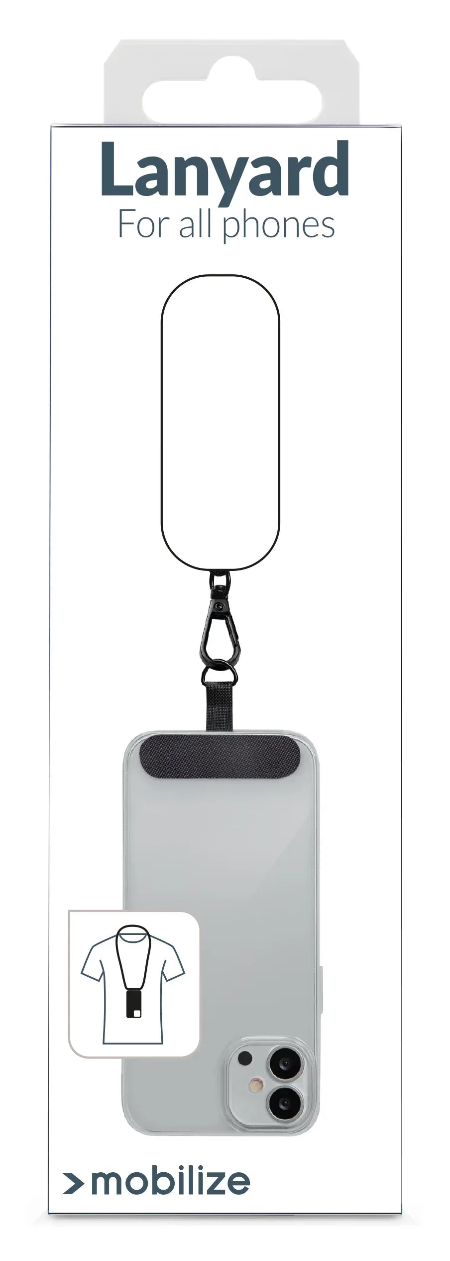 Mobilize Nylon Lanyard Grey - Essentify