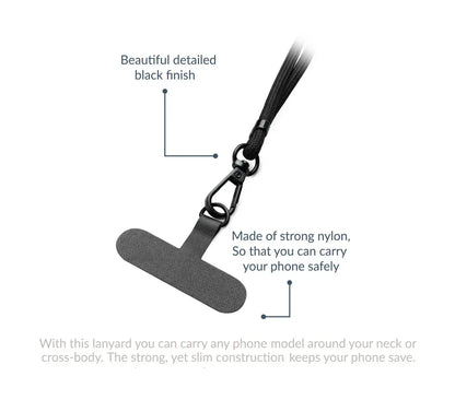 Mobilize Nylon Lanyard Blue - Essentify