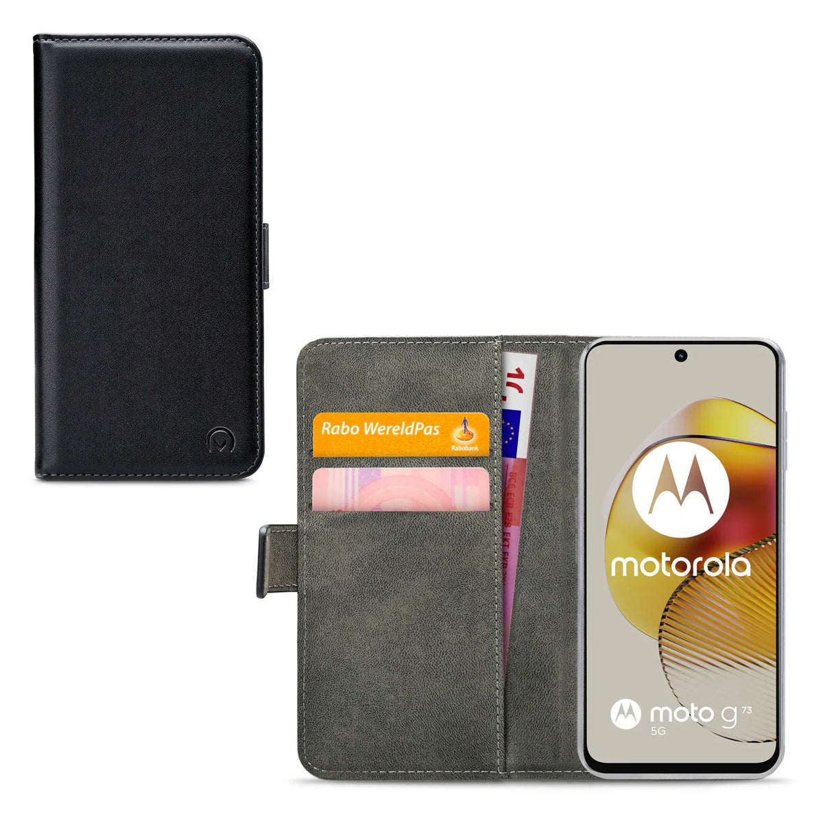 Mobilize Classic Gelly Wallet Book Case Motorola Moto G73 5G Black - Essentify