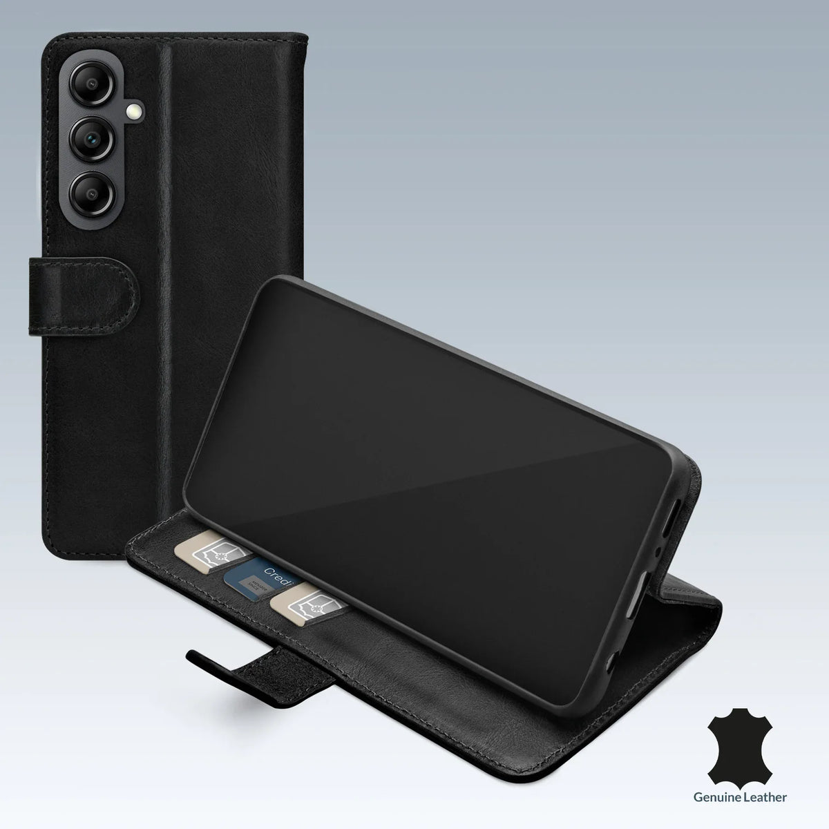Mobilize Leather Wallet Samsung Galaxy A14 4G/5G Black - Essentify
