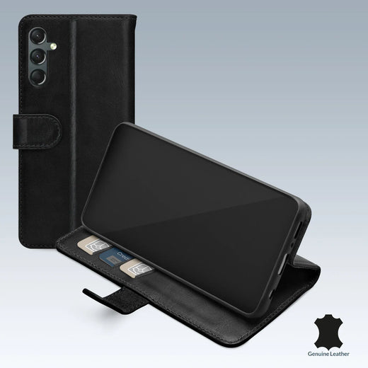Mobilize Leather Wallet Samsung Galaxy A24 4G Black - Essentify