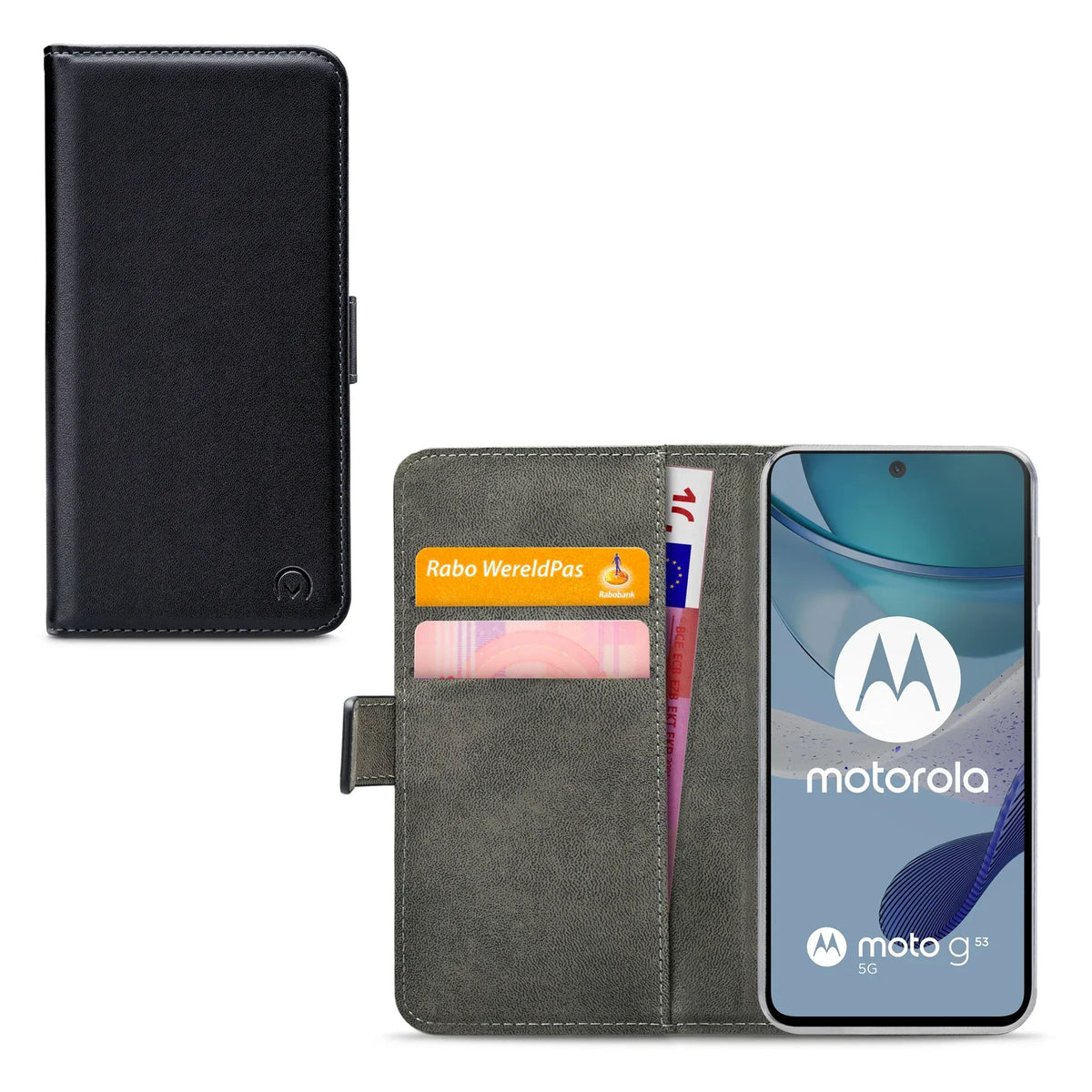 Mobilize Classic Gelly Wallet Book Case Motorola Moto G53 5G Black - Essentify